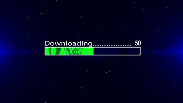 Downloading bar green