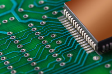 Close up of circuit board