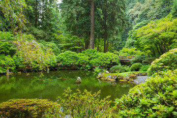 Fototapeta na wymiar Beautiful Japanese Garden