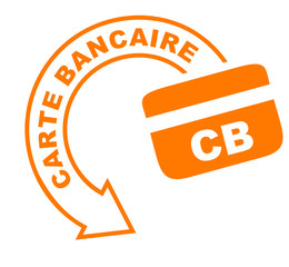 carte bancaire flèche orange