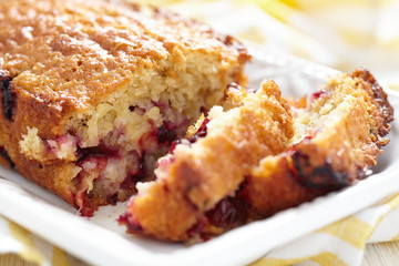 Plum oatmeal cake