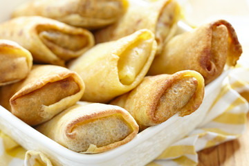 Stuffed pancakes crepes