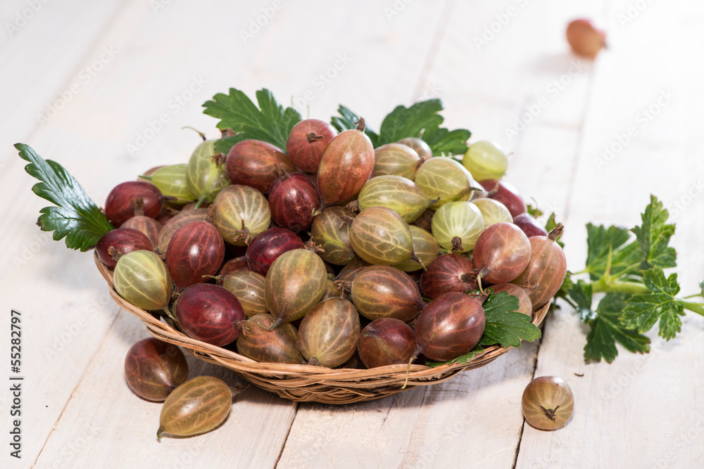 Wall mural fresh gooseberries