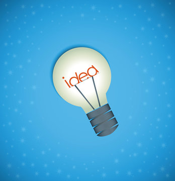 Light bulb idea background