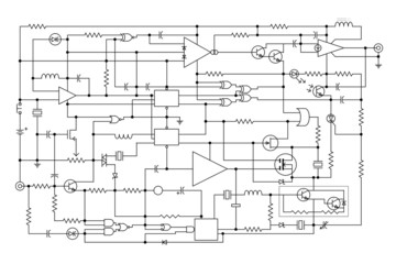 electronic project - obrazy, fototapety, plakaty