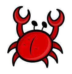 Red Crab Vector