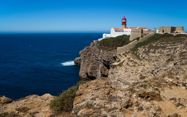 Light house at cape of saint vincent