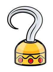 Cartoon Hook Arm - Vector Cartoon Illustration