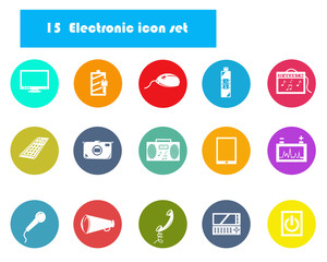 Electronic icon set