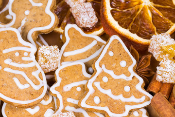 Christmas cookies of different form