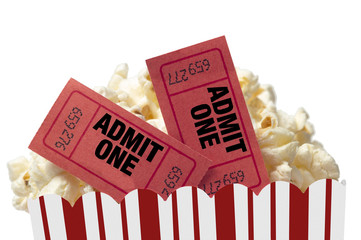 Movie Night Isolated On White Background