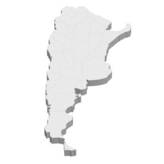 アルゼンチン　地図　国