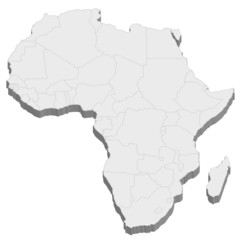 アフリカ　地図　国