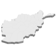 アフガニスタン　地図　国