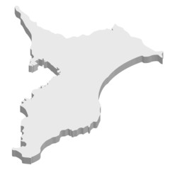 千葉　地図　3D