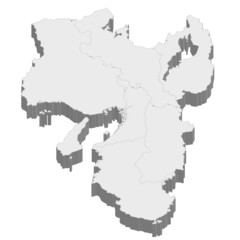 近畿　地図　3D