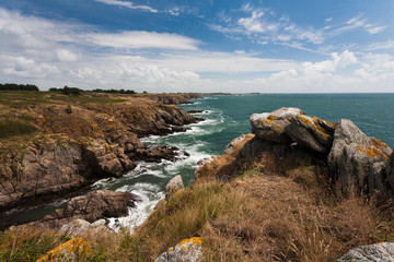 Cote sauvage de l'ile d'Yeu en Vendee