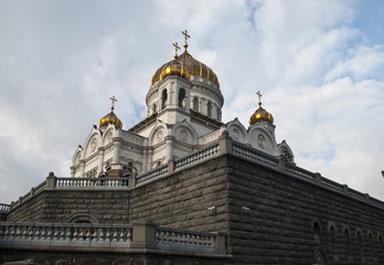 Fototapeta na wymiar Москва златоглавая. Храм Христа Спасителя