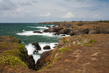 Cote sauvage de l'Ile d'Yeu en Vendee