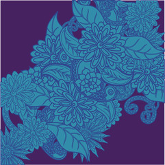 Flowers pattern. vector
