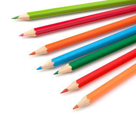 Colouring crayon pencils