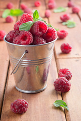 Raspberry and mint
