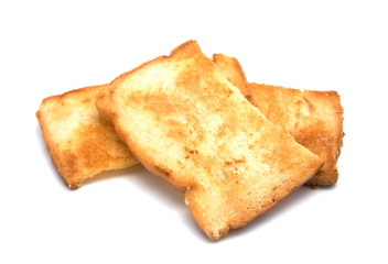 toast against white background