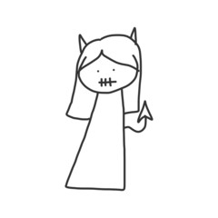 vector sketch halloween cartoon