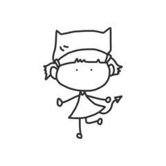 Fototapeta premium vector sketch halloween cartoon