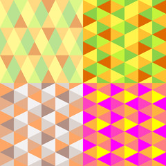 abstract retro geometric pattern