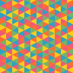 Tuinposter Zigzag abstract retro geometrisch patroon