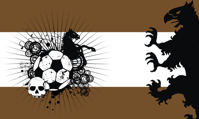 heraldic shield coat of arms soccer background9