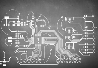 Sketch of motherboard