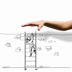 Caricature of businessman