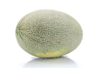 Fresh melon on white background