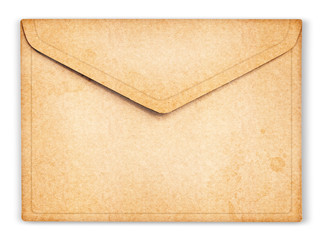 Old Envelope with grunge on white background