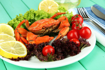 Boiled crab