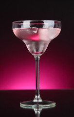 Cocktails on dark color background