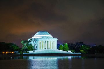 The Thomas Jefferson Memorial in Washington, DC