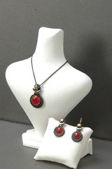 red jewelry set
