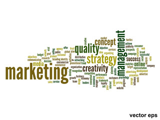 Vector conceptual business business word cloud