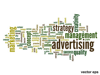 Vector conceptual business business word cloud