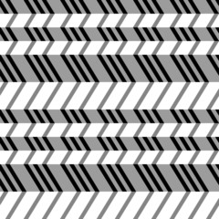 Geometrical seamless flat pattern, 3d illusion.