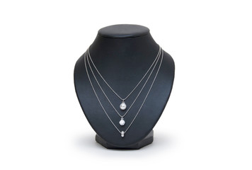 Necklace isolated on the white background