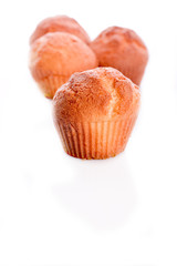 golden brown baked muffin cakes