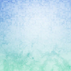 Blue and Green Pixel Grunge Background