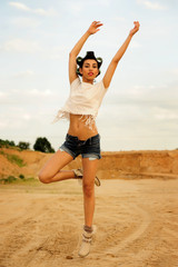 Obraz premium attractive, beauty, emotion, pinup, sexy, women, young