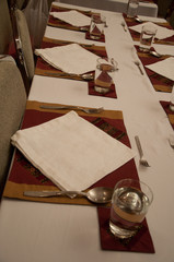 Long dinner table