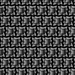 Muster Geschenkpapier verschachtelte Stern in schwarz-weiss