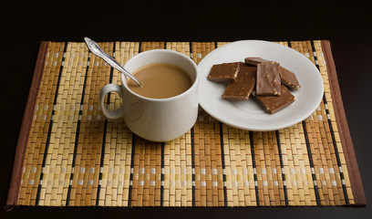 morning coffee and chocolate